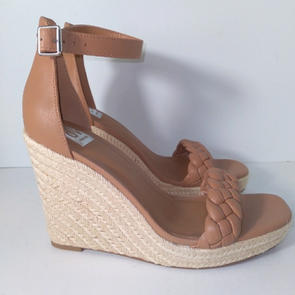 DV By Dolce Vita  Harriat Women's Tan Wedge Sandals Size- 10 - Picture 2 of 7